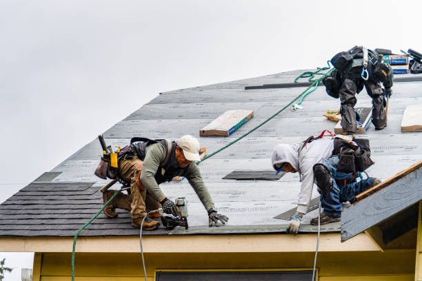 Professional Roof Replacement technician working in Monmouth Junction, NJ